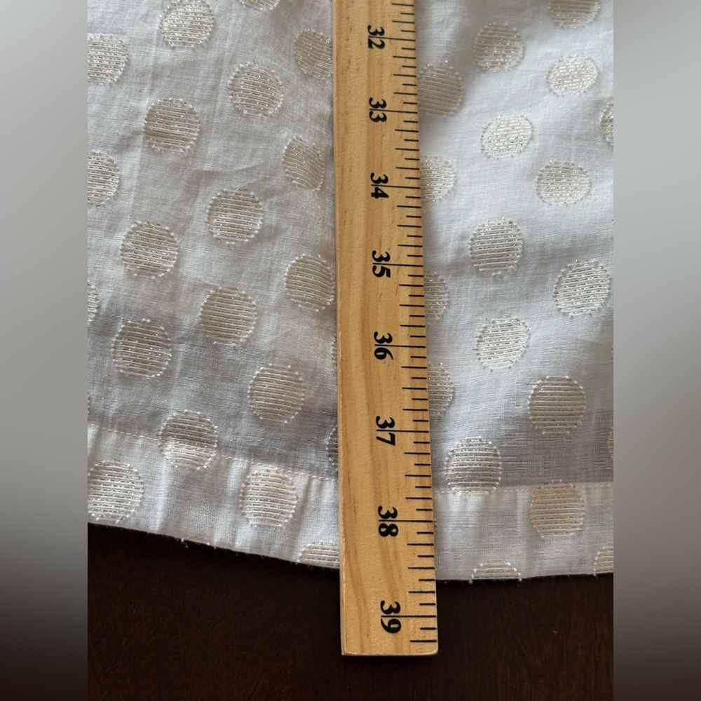 Maeve Anthropologie Size 6 Cream Gold Polka Dot Dress Pockets Sleeveless Vintage - Picture 14 of 15